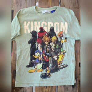 ZARA / DISNEY / KINGDOM HEARTS SZ 8-9Y VGUC GREEN DONALD DUCK shirt